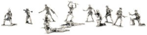 Klassiske soldaterfigurer i sølv (3)