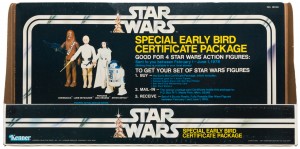 Star Wars early bird certificate package
