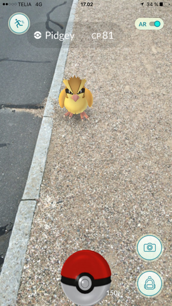 Pokémon Go Argumented Reality